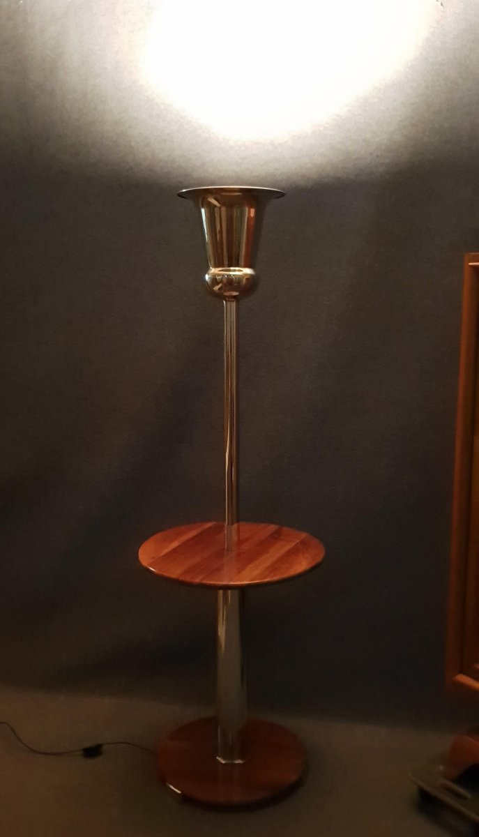 Floor Lamp Forming Pedestal Art Deco Period-photo-3