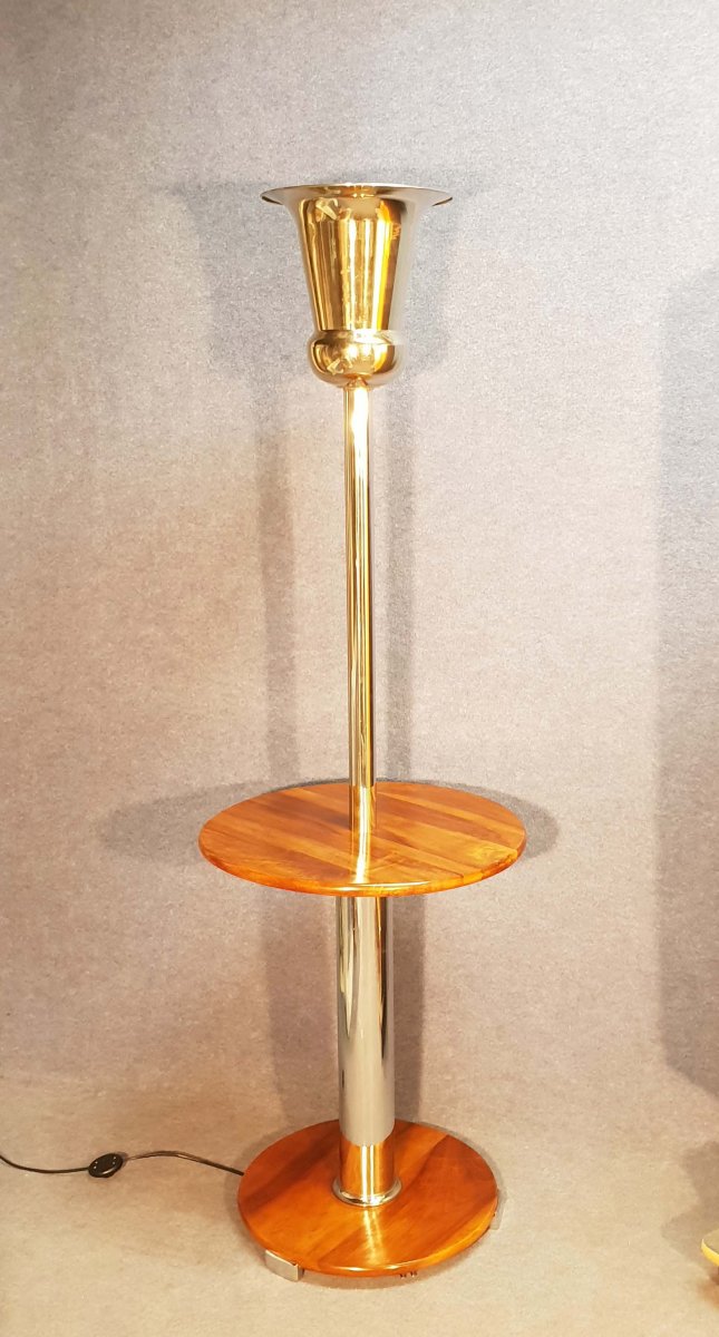 Floor Lamp Forming Pedestal Art Deco Period-photo-4