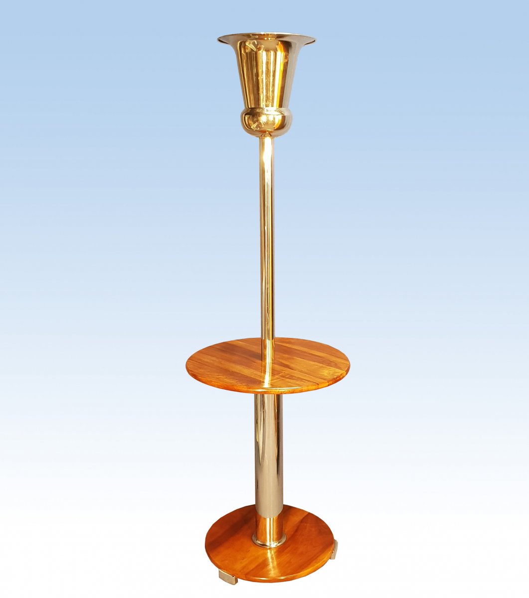 Floor Lamp Forming Pedestal Art Deco Period