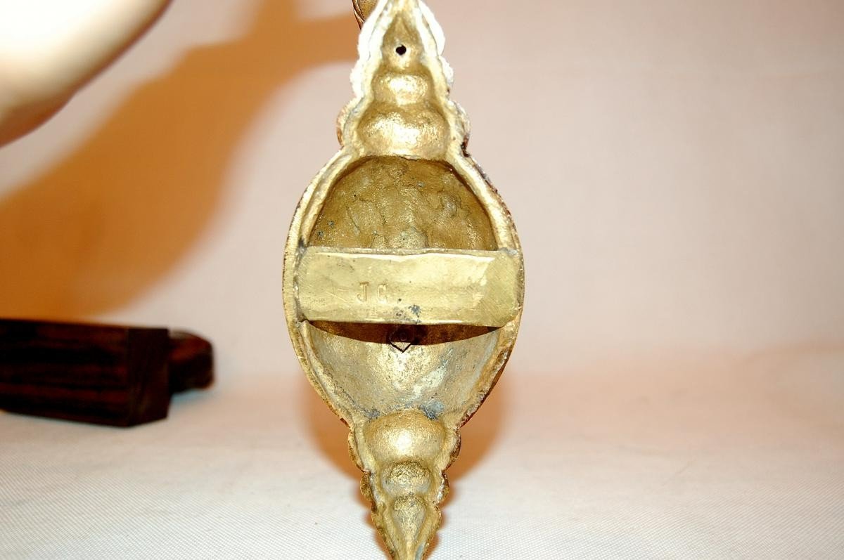 Patères Porte-embrasses, Bronze XIXè, Décor De Serpent De Mer-photo-6