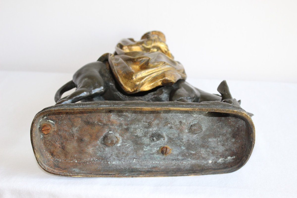 The Flight Into Egypt Bronze Eighteenth Century-photo-5