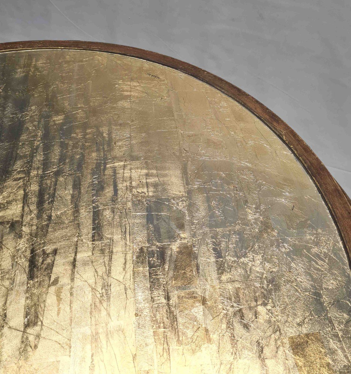 Maison Jansen Patinated Coffee Table With Gold Leaf-photo-4