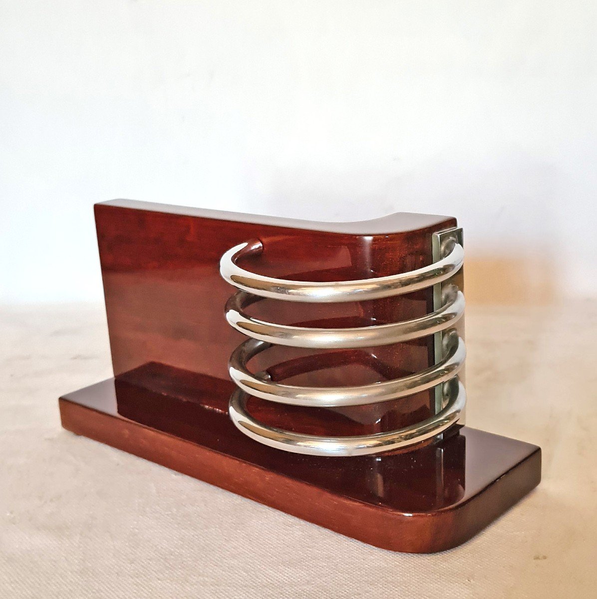 Modernist Art Deco Paper Holder By Louis Prodhon In Paris-photo-5