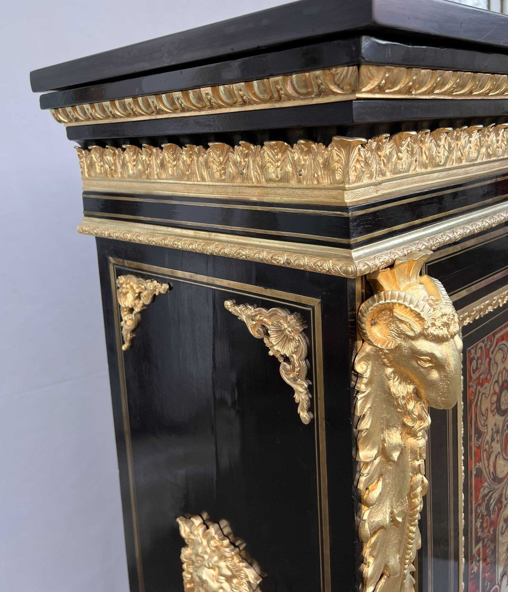 Furniture In Boulle Marquetry And Gilt Bronze Napoleon III-photo-1