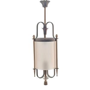 Lantern 1940 In Wrought Iron And Bronze