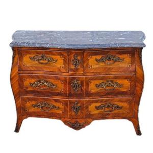 Curved Commode All Faces Th. Louis XV