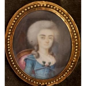 Miniature 18th Century Gold Frame