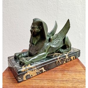 Egyptian Sphinx In Bronze Circa 1930