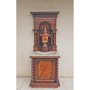18th Century Fountain And Its Walnut Furniture