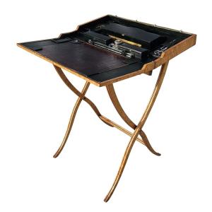 Charles X Field Officer's Desk Signed A Girardeau Paris