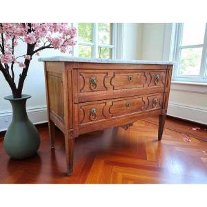 Louis XVI Period Walnut Chest Of Drawers