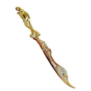 Coupe Papier Louis XV En Bronze Doré