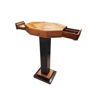 Gueridon table de fumeur Art Déco 