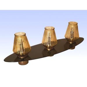 Maison Arlus grande lampe navette à poser vers 1950