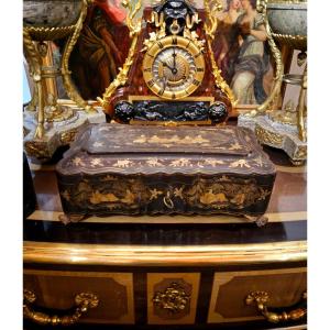 19th Century Canton Lacquer Box 