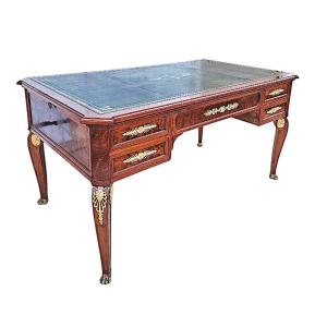 Large Empire Desk Signed Haentges Frères Paris