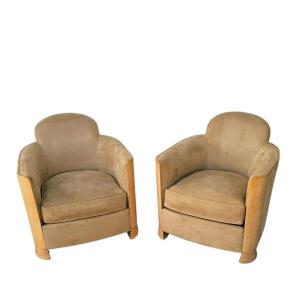 Art Deco Armchairs By Maurice Dufrêne