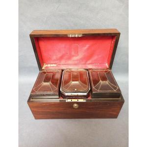 Crystal And Silver Tea Box