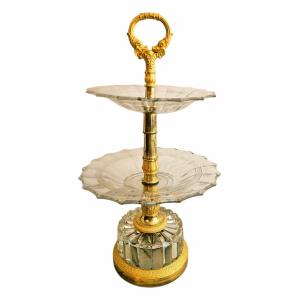 Silent Servant Made Of Crystal And Gilded Bronze From The Charles X Era