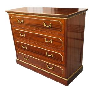 Commode st. Neoclassique Signée Maurice Hirsch Provenance Hôtel Royal Monceau