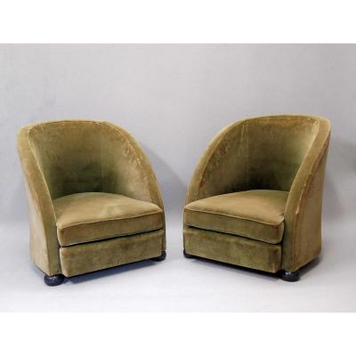 Pierre Chareau (1883-1950) Fauteuils Art Déco