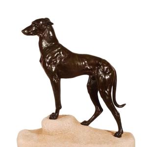 Greyhound Art Deco By Jules Edmond Masson For Max Le Verrier