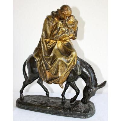 The Flight Into Egypt Bronze Eighteenth Century