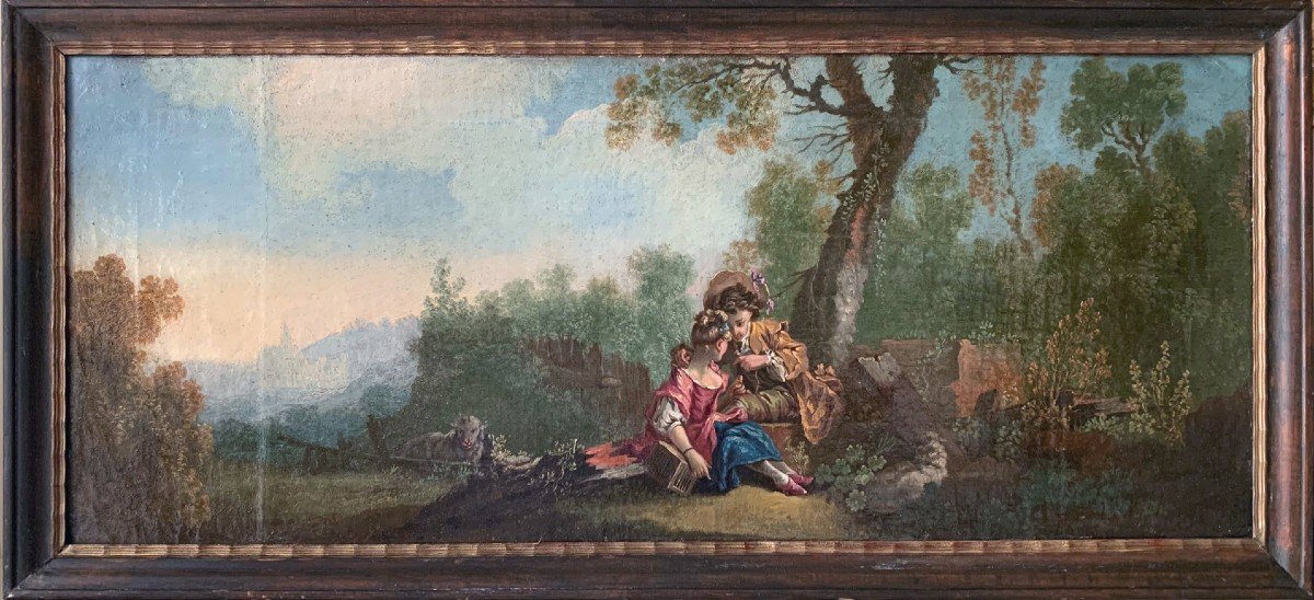 Pastoral Scene Jean Baptiste Huet (1745/1811) Entourage
