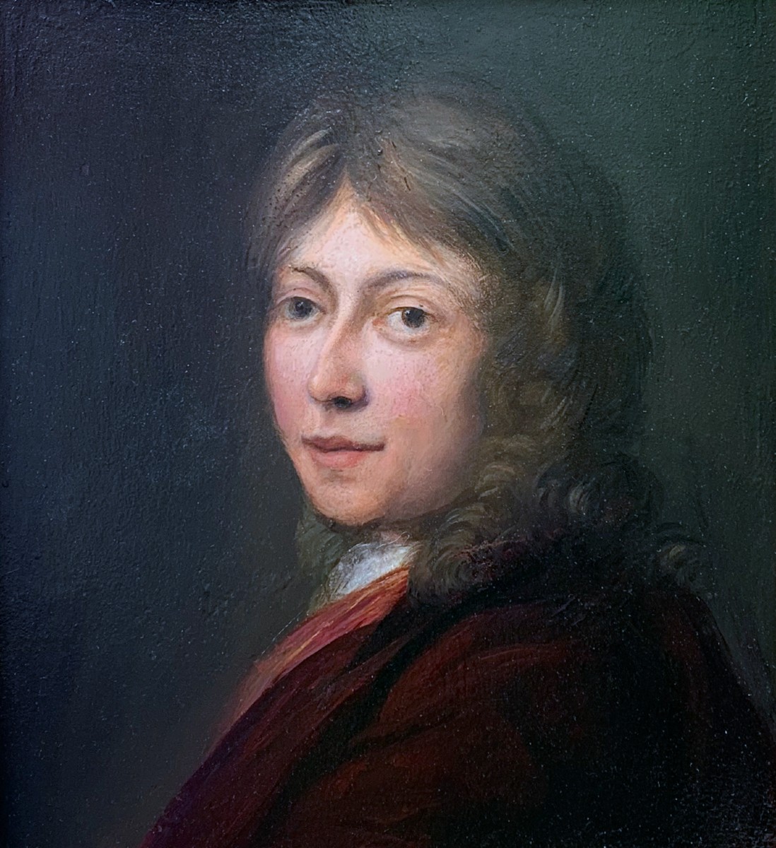 Portrait Of A Young Man 18th Century Follower Of Michiel Van Mussloer (1645/1705)-photo-2