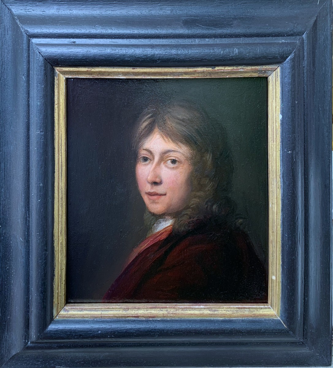 Portrait Of A Young Man 18th Century Follower Of Michiel Van Mussloer (1645/1705)