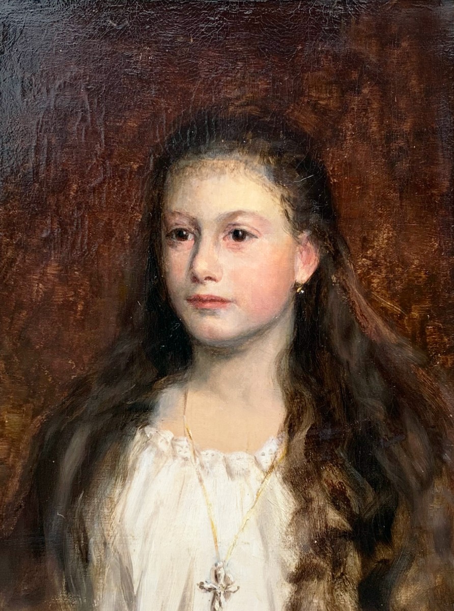 Portrait jeune fille Charles Hermans (1839–1924)-photo-2