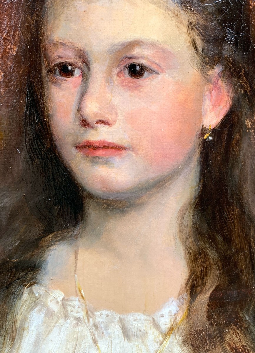 Portrait jeune fille Charles Hermans (1839–1924)-photo-4
