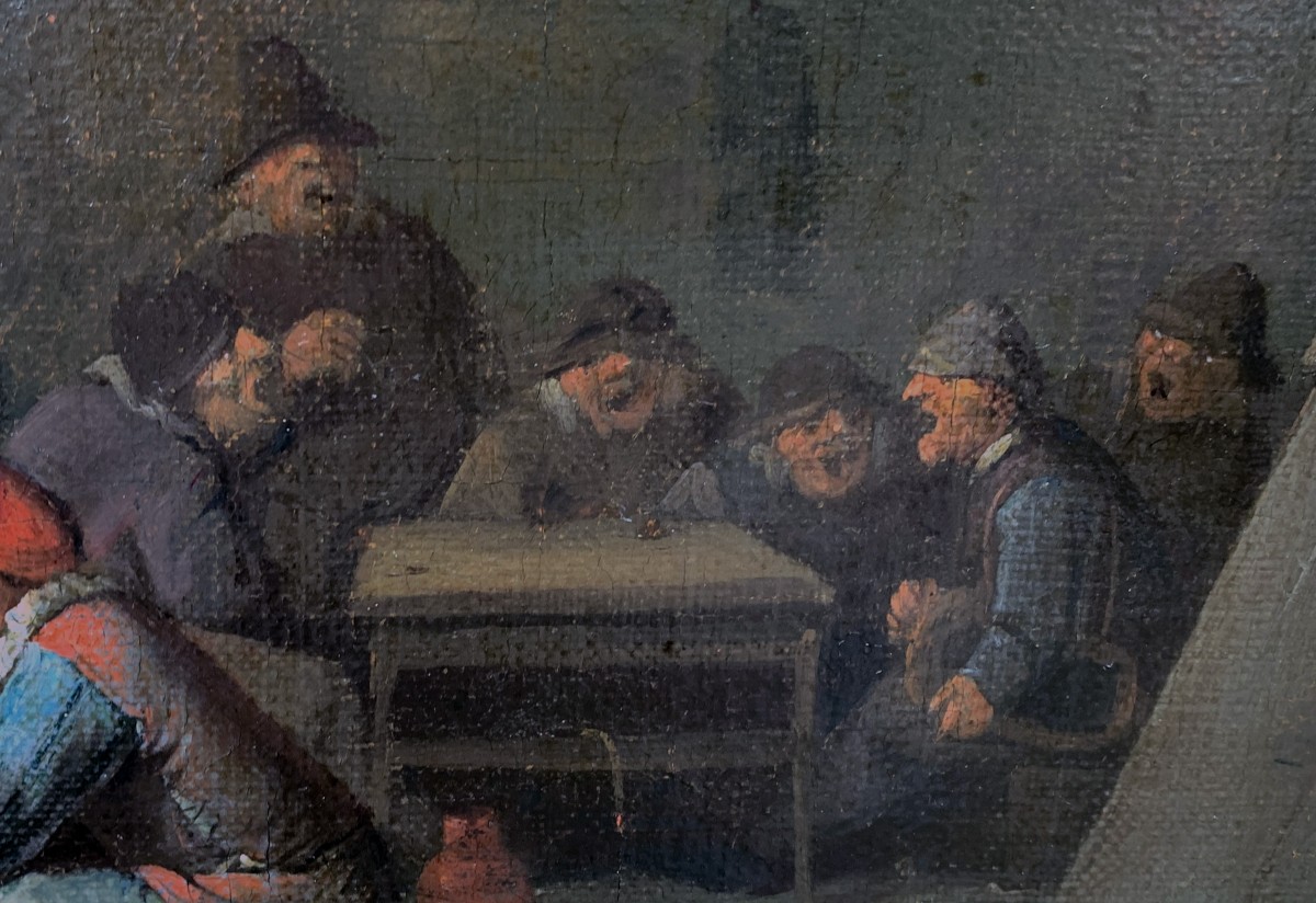  Scène de taverne Att. Arend DIEPRAAM  XVIIᵉ siècle-photo-4