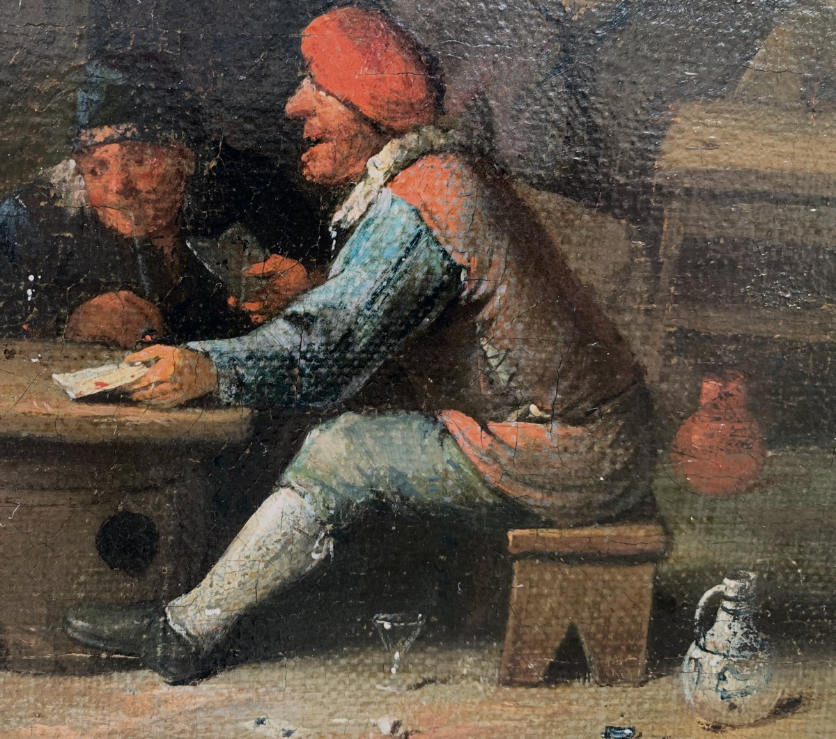  Scène de taverne Att. Arend DIEPRAAM  XVIIᵉ siècle-photo-2
