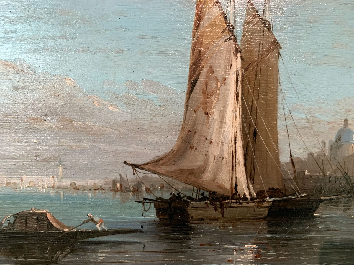 View Of Venice (surroundings) By Pietro Galter (1840-1901)-photo-2