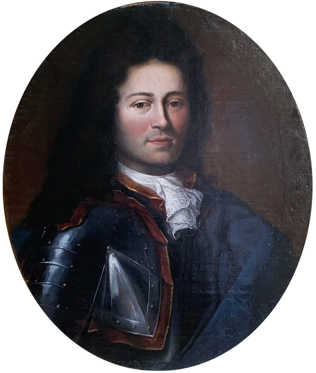 Portrait d’homme en armure (entourage Hyacinthe Rigaud)-photo-2