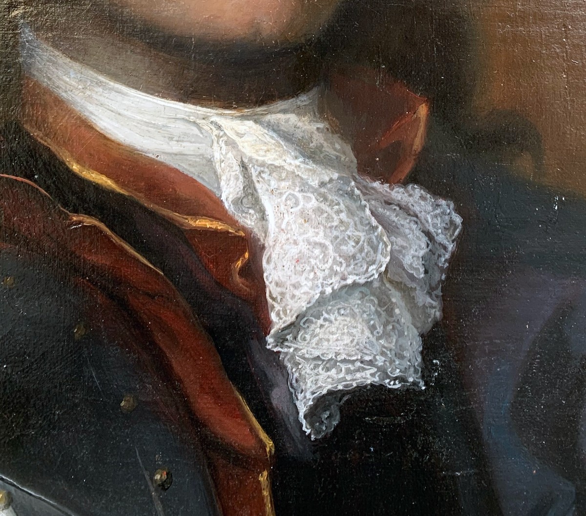 Portrait d’homme en armure (entourage Hyacinthe Rigaud)-photo-3