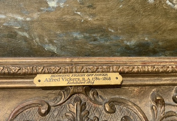 Marine Aux Voiliers By Alfred Vickers - Breath And Elegance-photo-6