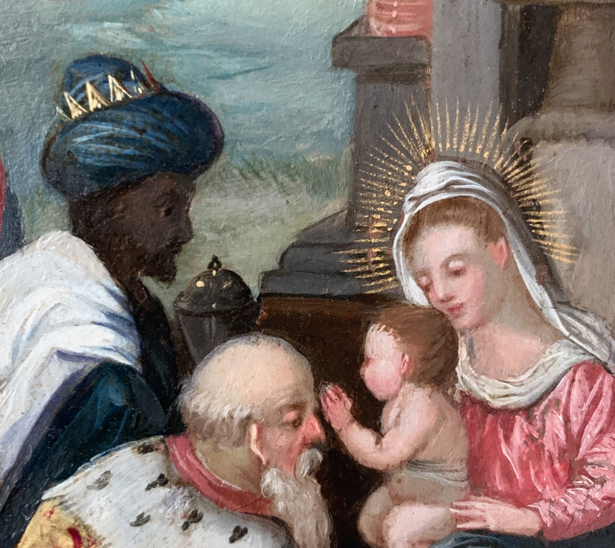 Adoration Of The Magi On Copper, Frantz Franken II Entourage (15811642)-photo-1