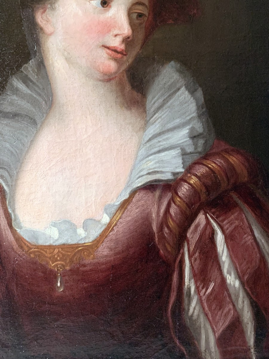 Dame de qualité– Entourage de Alexis Grimou (1678/1733)-photo-2