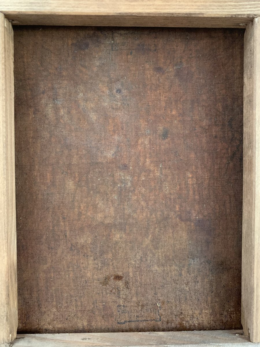 Portrait de jeune femme à la rose dans le goût de Greuze (1725-1805)-photo-3