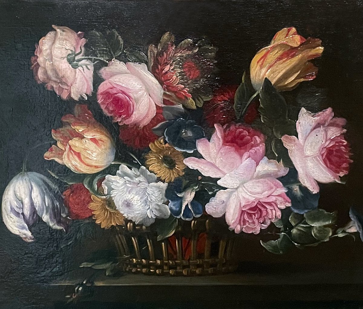 Still Life With Flowers – 18th-century Dutch School-photo-2