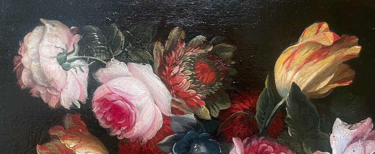 Still Life With Flowers – 18th-century Dutch School-photo-1