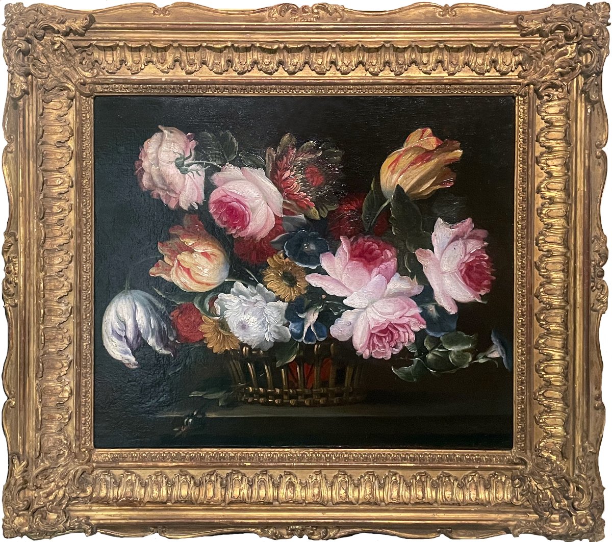 Still Life With Flowers – 18th-century Dutch School