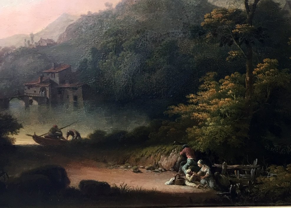 Animated Lake Landscape Att. Göbell Gerrit Hendrik (1786/1833)-photo-3