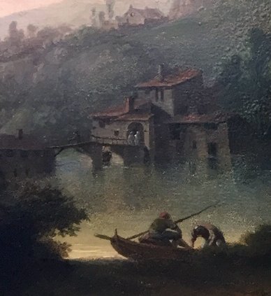 Animated Lake Landscape Att. Göbell Gerrit Hendrik (1786/1833)-photo-2