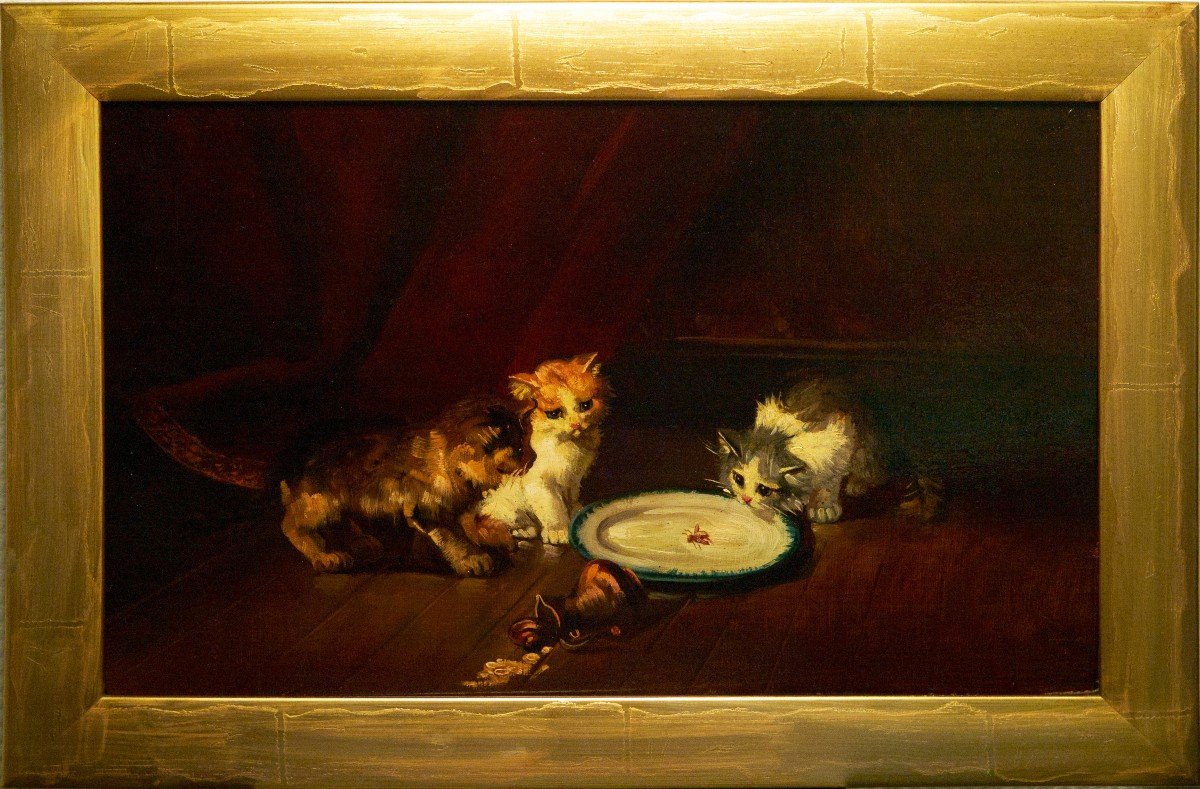 Kittens Att. Brunel De Neuville (1852/1941)