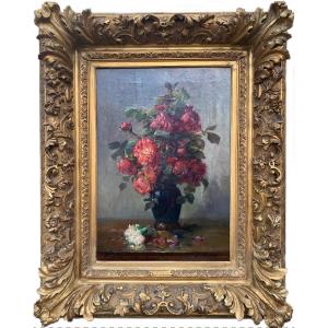 Bouquet de Fleurs" par Eugène Cauchois (1850-1911)
