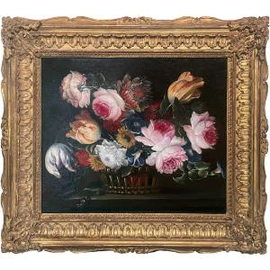 Still Life With Flowers – 18th-century Dutch School