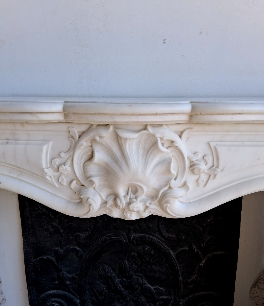 Louis XV Marble Fireplace-photo-2